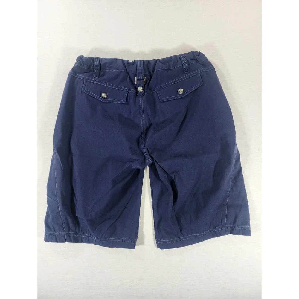 Athleta Dipper Bermuda Shorts Womens 12 Blue Hiking Outdoor Cargo Utility